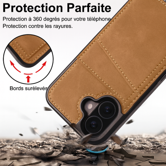 Coque iPhone SmartView avec porte-cartes magnétique intégré