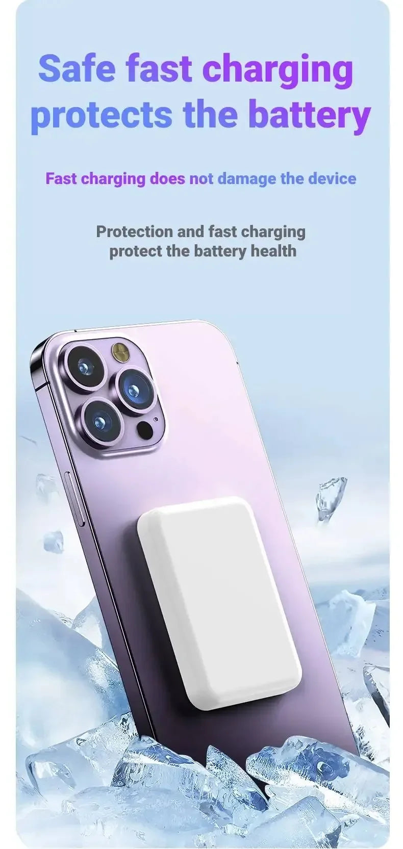 Xiaomi 500 000mAh Power Bank Magnétique – Charge Rapide PD 20W Sans Fil pour iPhone, Samsung, Huawei 2025