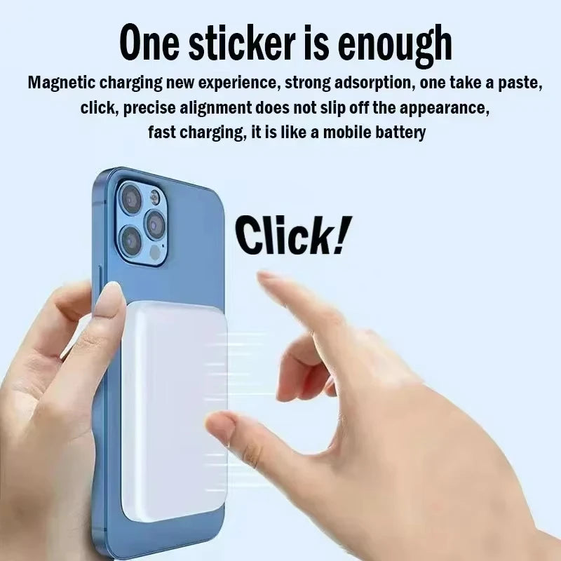 Xiaomi 500 000mAh Power Bank Magnétique – Charge Rapide PD 20W Sans Fil pour iPhone, Samsung, Huawei 2025