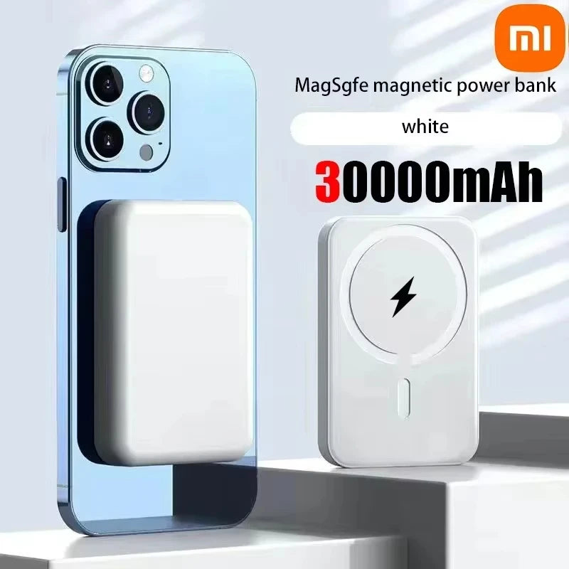 Xiaomi 500 000mAh Power Bank Magnétique – Charge Rapide PD 20W Sans Fil pour iPhone, Samsung, Huawei 2025